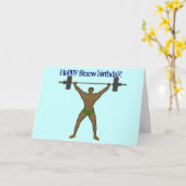 Carte d'anniversaire heureuse de forme physique (Fleur jaune)