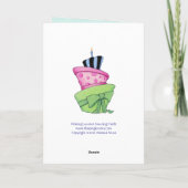 Carte d'anniversaire heureuse de gâteau (Dos)