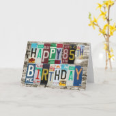 Carte d'anniversaire heureuse de plaques (Fleur jaune)