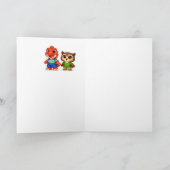 Carte d'anniversaire heureuse, salutation de ballo (Intérieur)