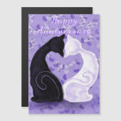 Carte d'anniversaire heureux - Amour - Couple de c (Devant / Derrière)