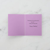 Carte d'anniversaire Hey Soeur (Intérieur)