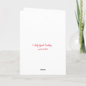 Carte d'anniversaire Hibiscus (Dos)