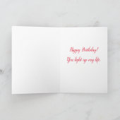 Carte d'anniversaire Hibiscus (Intérieur)