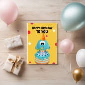 Carte d'anniversaire "Hibou coloré" ❤️️