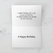 Carte d'anniversaire - Highland Railway (Intérieur)