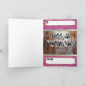 Carte d'anniversaire hip-hop sweetie (Intérieur)