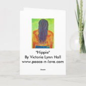 Carte d'anniversaire hippie (Dos)