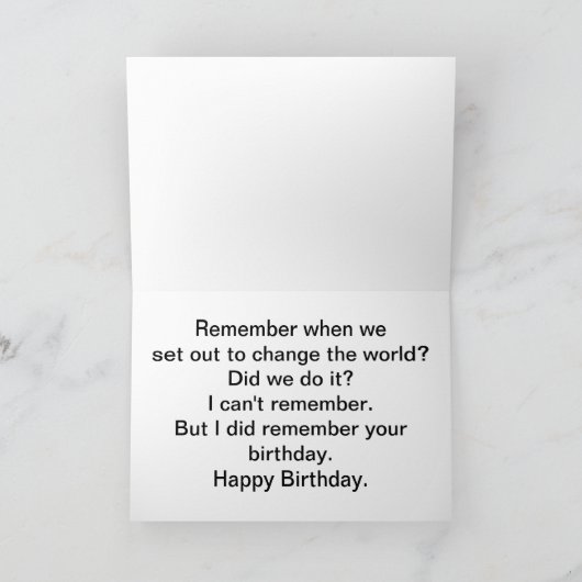 Carte d'anniversaire hippie (Intérieur)