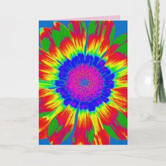 CARTE D'ANNIVERSAIRE HIPPIE CHICK (Devant)
