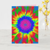 CARTE D'ANNIVERSAIRE HIPPIE CHICK (Fleur jaune)