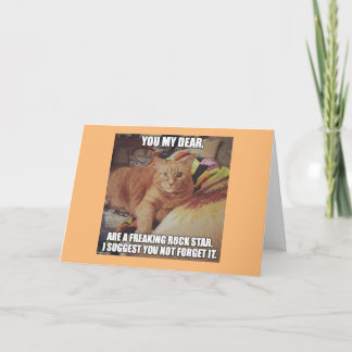 Carte d'anniversaire hippie de vedette du rock de