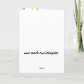 Carte d'anniversaire hippie heureuse en noir (Dos)