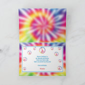 Carte d'anniversaire Hippie Hippie Tie Dye (Intérieur)