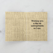 Carte d'anniversaire HipSter (Intérieur)