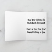 Carte d'anniversaire "Histoire de l'architecture" (Intérieur)