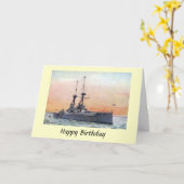 Carte d'anniversaire - HMS Collingwood (Fleur jaune)