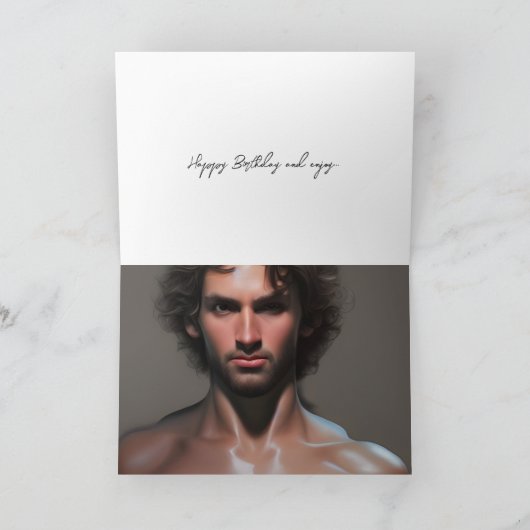 Carte d'anniversaire homme très belle (Intérieur)