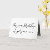 Carte d'anniversaire homme très belle (Fleur jaune)