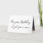 Carte d'anniversaire homme très belle (Devant)