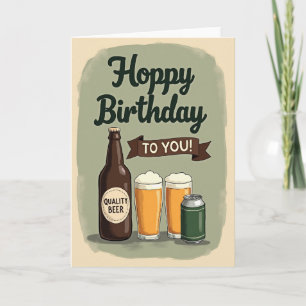 Carte d'anniversaire Hoppy Brew