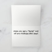 Carte d'anniversaire horizontale pour l'Humour de  (Intérieur)