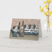 Carte d'anniversaire horizontale pour l'Humour de  (Fleur jaune)