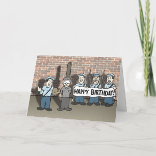 Carte d'anniversaire horizontale pour l'Humour de