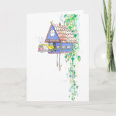 Carte d'anniversaire "Horloge à coucou" (Devant)