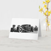 Carte d'anniversaire Hot Rod Dreams (Fleur jaune)