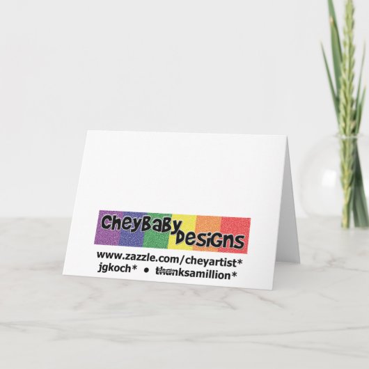 Carte d'anniversaire Houndstooth (Dos)