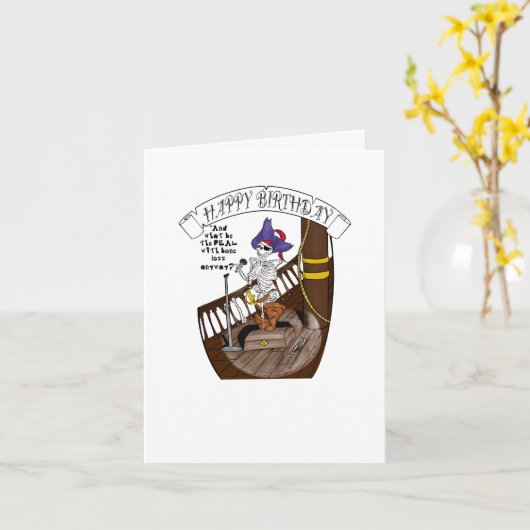 Carte d'anniversaire Humerus (Fleur jaune)