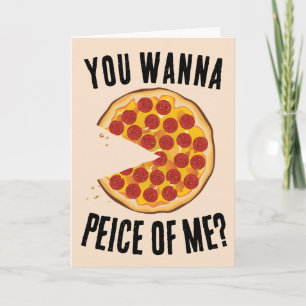 CARTE D'ANNIVERSAIRE HUMOREUSE PIZZA