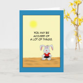 Carte d'anniversaire humoristique (Fleur jaune)