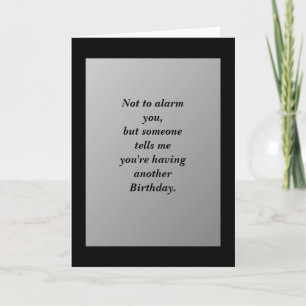 Carte d'anniversaire humoristique