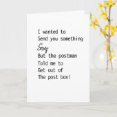 Carte d'anniversaire humoristique (Fleur jaune)