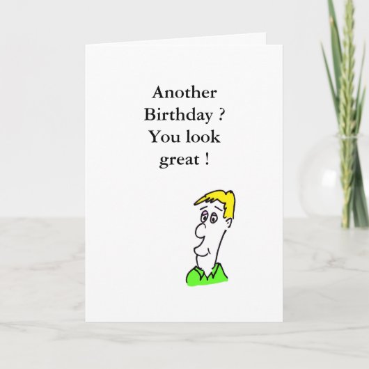 Carte d'anniversaire humoristique (Devant)