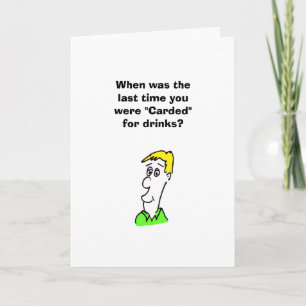 Carte d'anniversaire humoristique