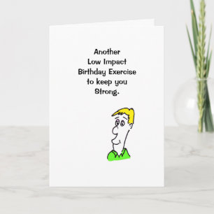 Carte d'anniversaire humoristique