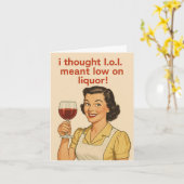 Carte d'anniversaire humoristique (Fleur jaune)