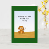 Carte d'anniversaire humoristique (Fleur jaune)