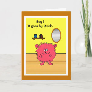 Carte d'anniversaire humoristique