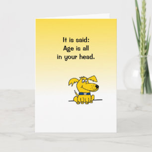 Carte d'anniversaire humoristique