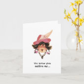 Carte d'anniversaire humoristique (Fleur jaune)