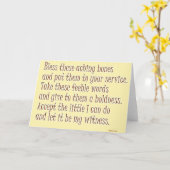 Carte d'anniversaire humoristique (Fleur jaune)