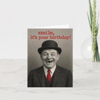 Carte d'anniversaire humoristique