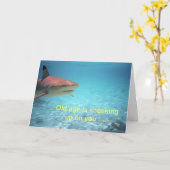 Carte d'anniversaire humoristique (Fleur jaune)