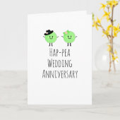 Carte d'anniversaire humoristique Cute Peas Plain (Fleur jaune)