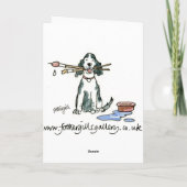 Carte d'anniversaire humoristique de bande (Dos)