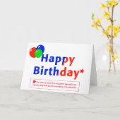 Carte d'anniversaire humoristique de frère (Fleur jaune)